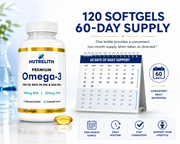Nutrelith Premium Omega-3 Fish Oil – 120 Softgels