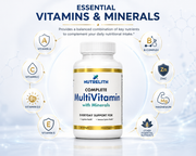 Nutrelith Complete Multivitamin with Minerals – Daily Vitamin & Mineral Supplement, 60 Softgels