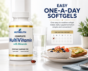 Nutrelith Complete Multivitamin with Minerals – Daily Vitamin & Mineral Supplement, 60 Softgels